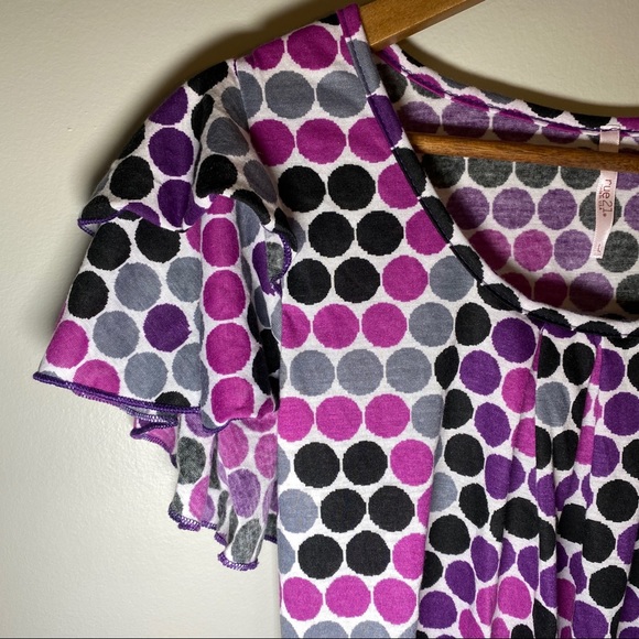 🔥SOLD🔥 Rue 21 Polka Dot Tunic Shirt or Tunic L - Picture 10 of 16